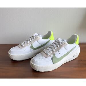 NWT: Nike - Women's Air Force 1 PLT.AF.ORM, White Oil Green W (US 7.5)